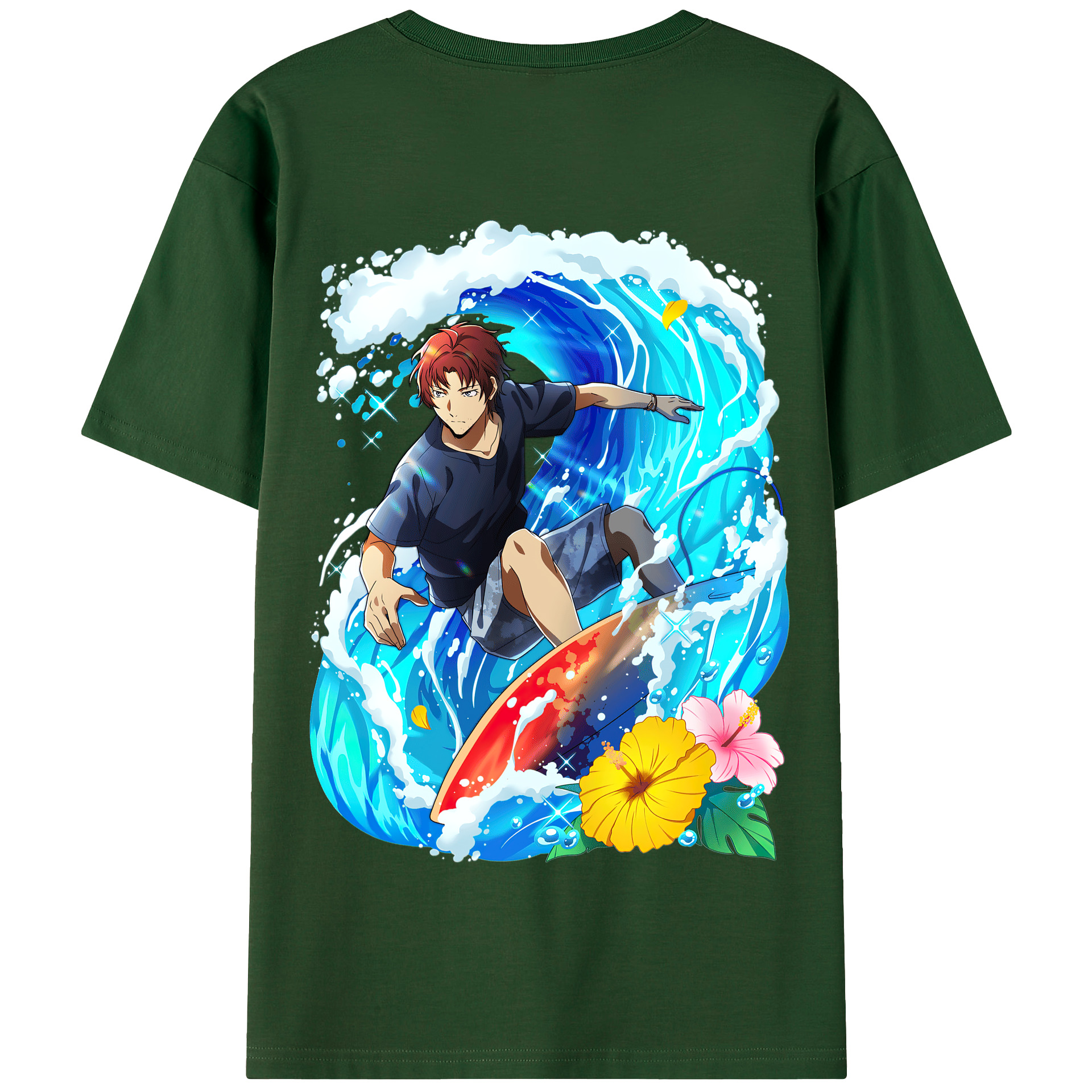 （画像用） 文豪ストレイドッグス Bungo Stray Dogs 綿100％半袖Tシャツ（背面プリント）